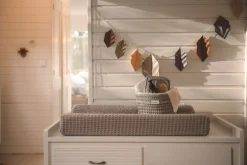 Aankleedkussenhoes Wafel Amsterdam Clay