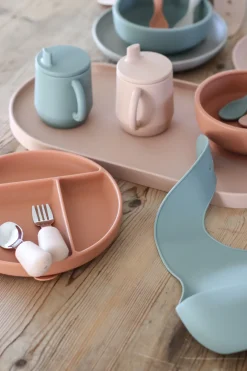 Baby Bord Met Vakjes Cinnamon