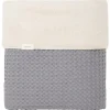 Eenpersoonsdeken Wafel/Teddy Oslo Steel Grey/Pebble