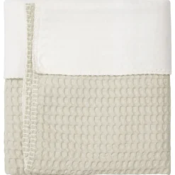 Ledikantdeken Cotton Fleece Wafel Amsterdam Sage