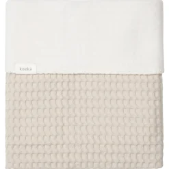 Ledikantdeken Cotton Fleece Wafel Amsterdam Sand