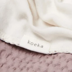 Ledikantdeken Cotton Fleece Wafel Amsterdam Mauve