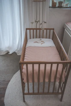 Ledikantdeken Cotton Fleece Wafel Amsterdam Rosa Salt