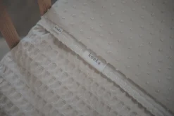 Ledikantdeken Cotton Fleece Wafel Amsterdam Natural