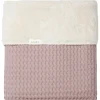 Ledikantdeken Wafel/Teddy Oslo Mauve/Pebble