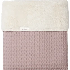 Ledikantdeken Wafel/Teddy Oslo Mauve/Pebble