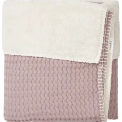Ledikantdeken Wafel/Teddy Oslo Mauve/Pebble
