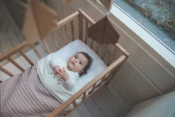 Ledikantdeken Wafel/Teddy Oslo Mauve/Pebble