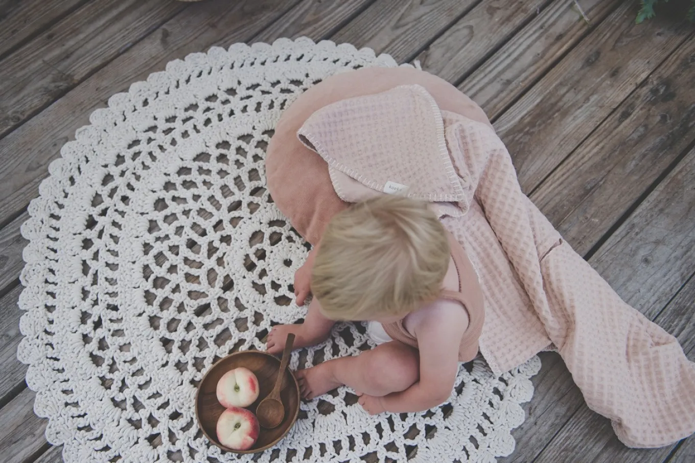 Omslagdoek Wafel Antwerp Rosa Salt