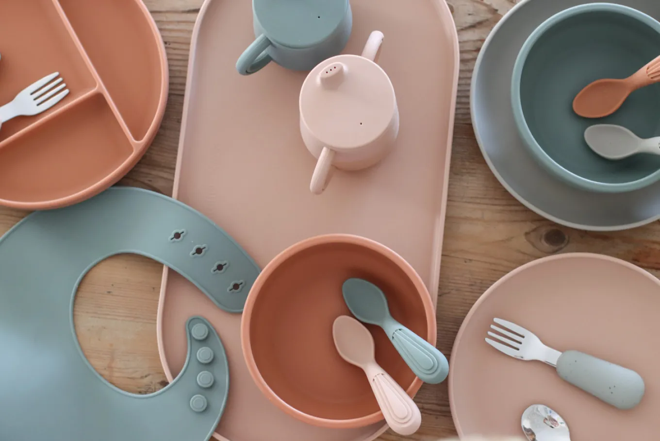 Peuter Bestek Blue Clay Speckled