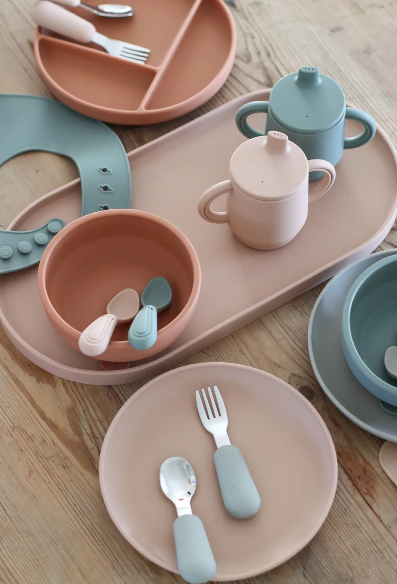 Peuter Bestek Blue Clay Speckled