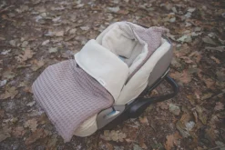 Voetenzak 0+ 3/5 Punts Wafel/Teddy Oslo Mauve
