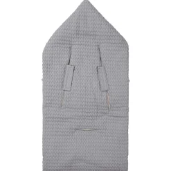Voetenzak 0+ 3/5 Punts Wafel/Teddy Oslo Steel Grey