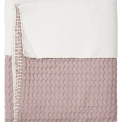 Wiegdeken Cotton Fleece Wafel Amsterdam Mauve