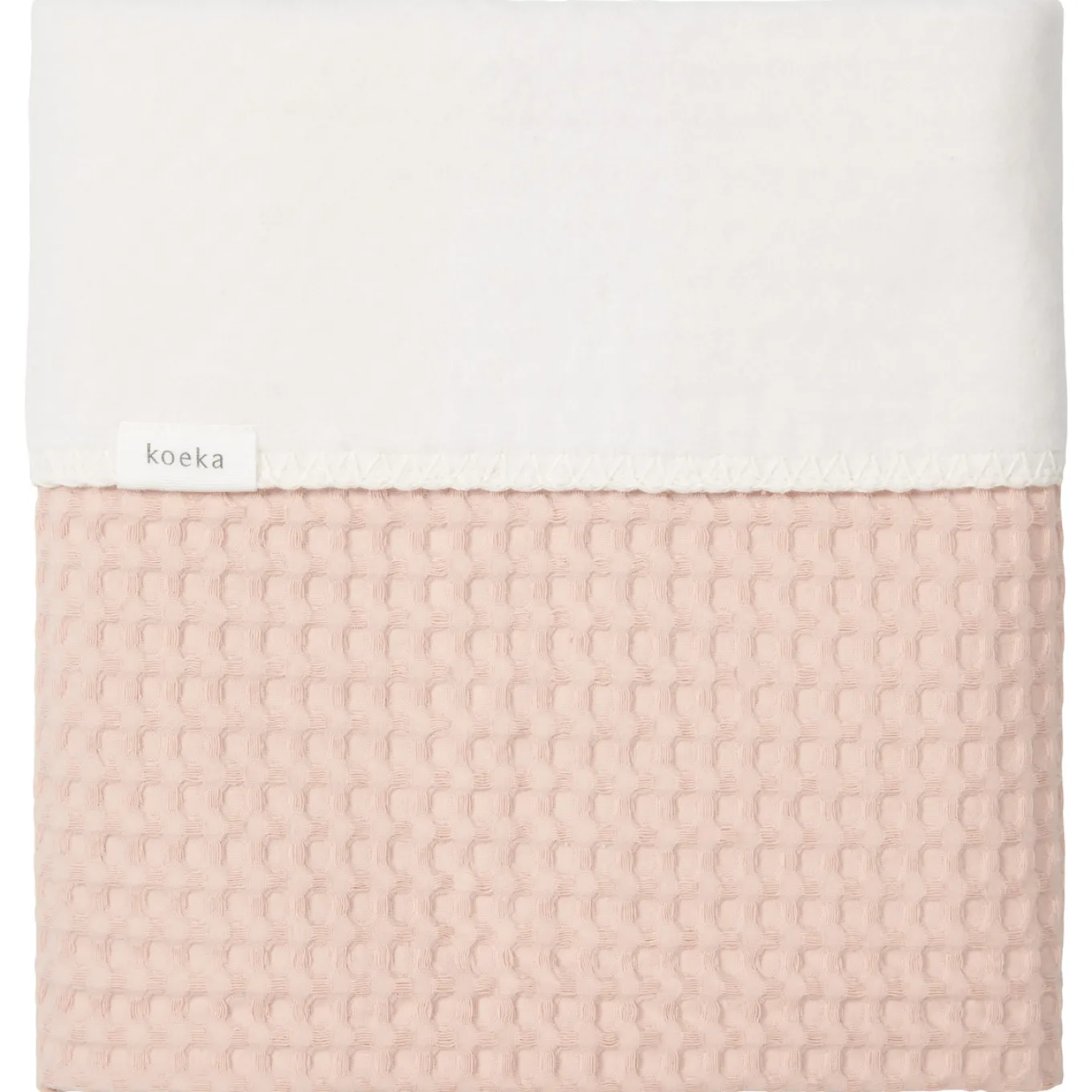 Wiegdeken Cotton Fleece Wafel Amsterdam Rosa Salt