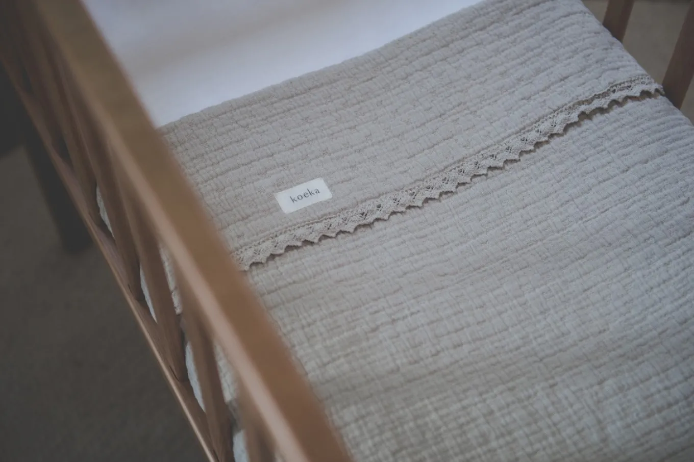 Wiegdeken Lace Elba Clay