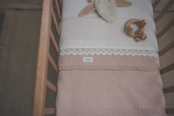 Wiegdeken Lace Elba Rosa Salt
