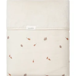 Wiegdeken Teddy Reversible Forest Treasures Warm White