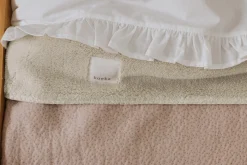 Wiegdeken Teddy Riga Grey Pink/Pebble