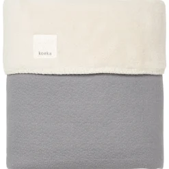 Wiegdeken Teddy Riga Steel Grey