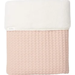 Wiegdeken Wafel/Teddy Oslo Rosa Salt/Pebble