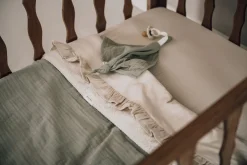 Wieglaken En Hoeslaken Set Ruffle Faro Warm White